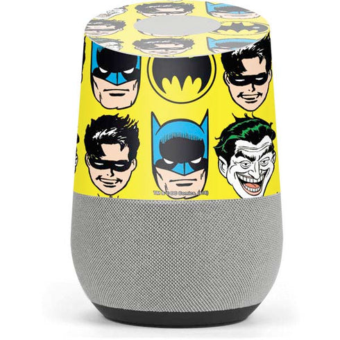 DC Comics Batman Vintage Character Pattern - Joker and Robin Google Home Skin